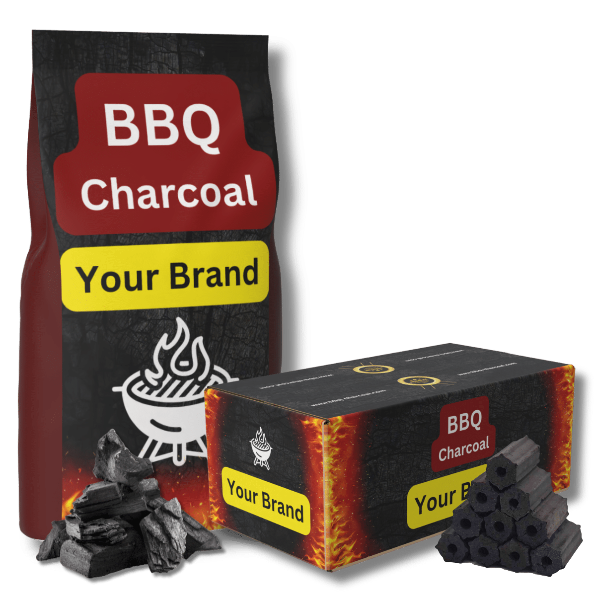 bbq charcoal with your brand